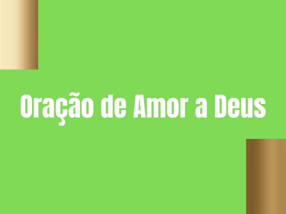 Oração de Amor a Deus